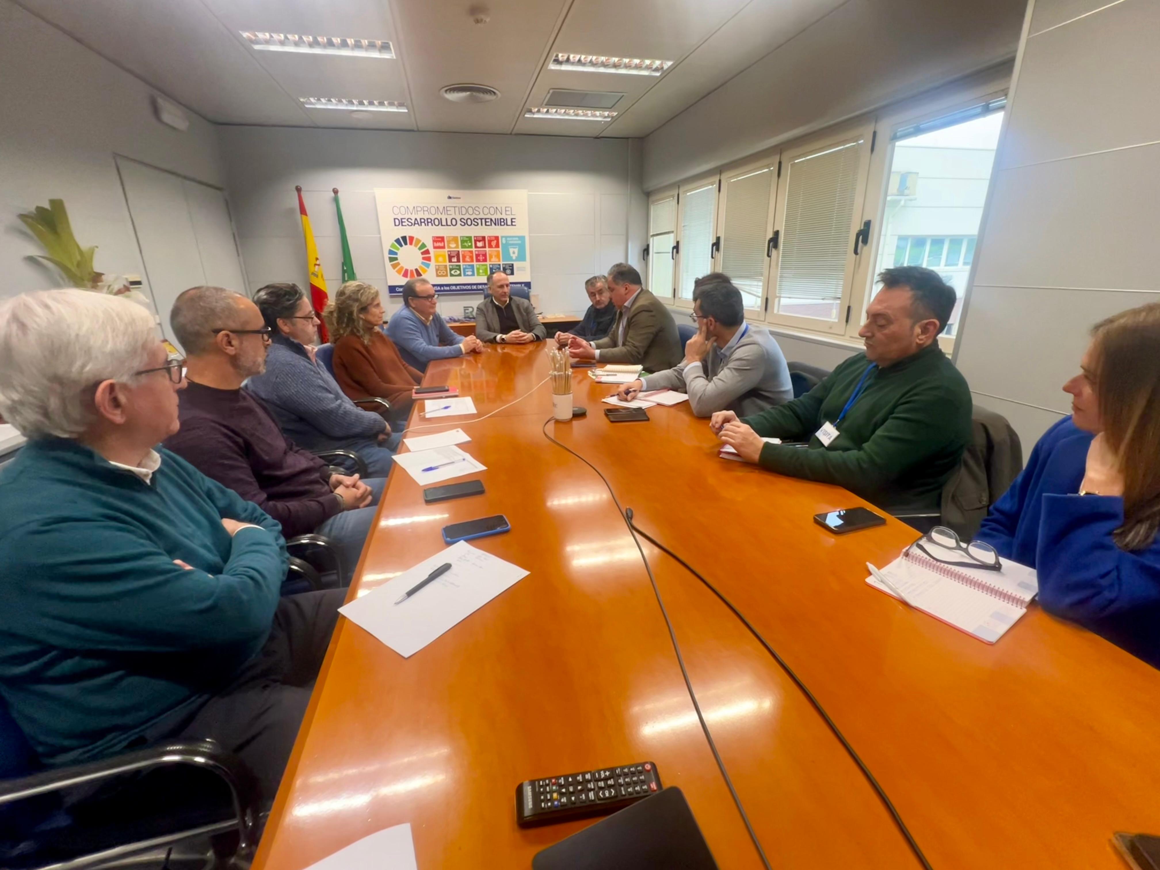 Reunión de trabajo con la Delegación Territorial de Empleo, Empresa y Trabajo Autónomo en Huelva. 